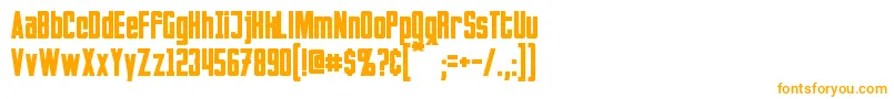 Invaders Font – Orange Fonts on White Background