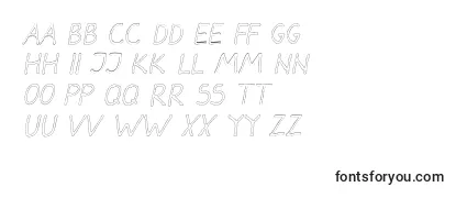 DarbogOutlineItalic-fontti