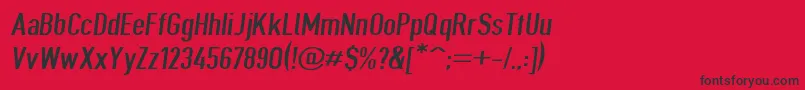 Giveahootextobl Font – Black Fonts on Red Background