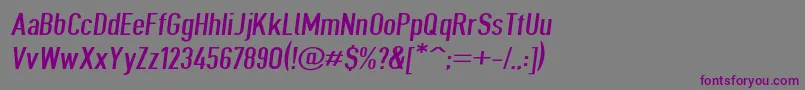 Giveahootextobl Font – Purple Fonts on Gray Background