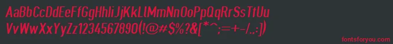 Giveahootextobl Font – Red Fonts on Black Background