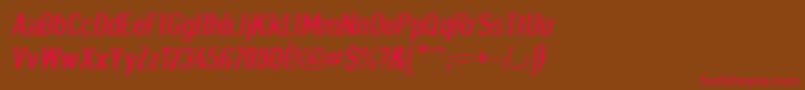 Giveahootextobl Font – Red Fonts on Brown Background