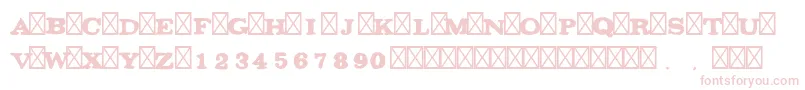 Gaza48 Font – Pink Fonts on White Background