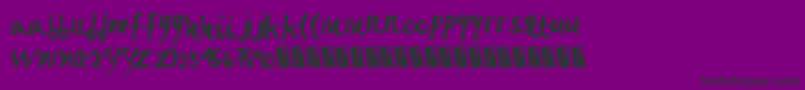 Fastbrush Font – Black Fonts on Purple Background