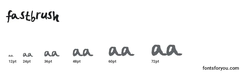 Fastbrush Font Sizes