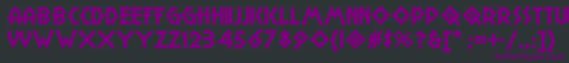 Campgranadanf-Schriftart – Violette Schriften auf schwarzem Hintergrund