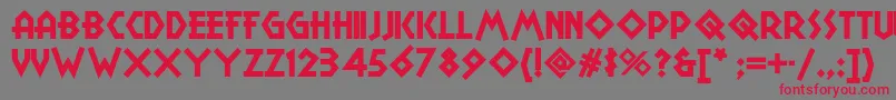 Campgranadanf Font – Red Fonts on Gray Background