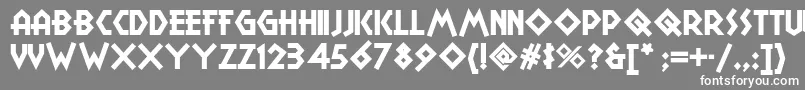 Campgranadanf Font – White Fonts on Gray Background