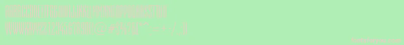 フォントAEmpirialrg – 緑の背景にピンクのフォント