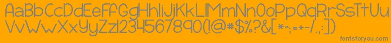 Kgpayphone Font – Gray Fonts on Orange Background