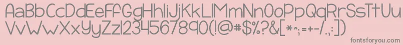 Weitere Informationen zur Kgpayphone-Schriftart Kgpayphone-Schriftart – Graue Schriften auf rosa Hintergrund