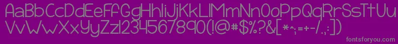 Kgpayphone Font – Gray Fonts on Purple Background