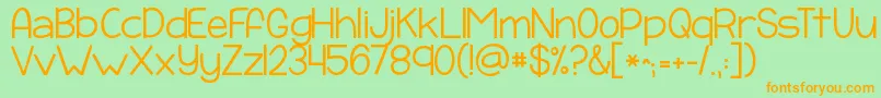 More about Kgpayphone Font Kgpayphone Font – Orange Fonts on Green Background