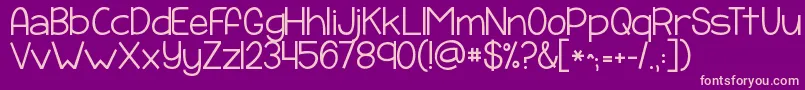 Kgpayphone Font – Pink Fonts on Purple Background