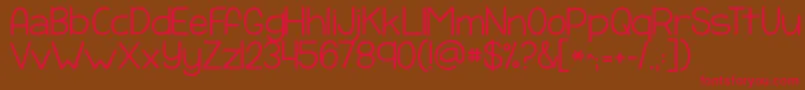 Kgpayphone Font – Red Fonts on Brown Background