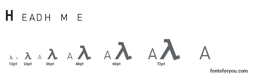 Headhumper Font Sizes
