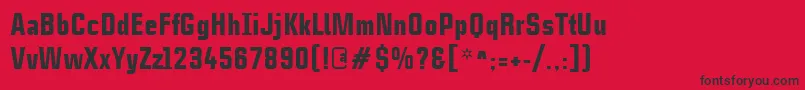 CasestudynooneLtBlack Font – Black Fonts on Red Background