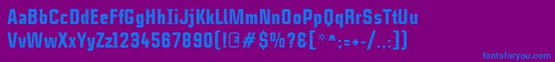 CasestudynooneLtBlack Font – Blue Fonts on Purple Background