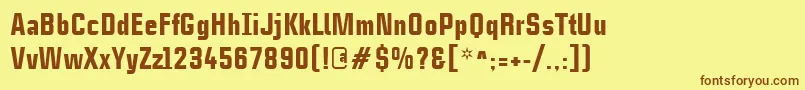 CasestudynooneLtBlack Font – Brown Fonts on Yellow Background