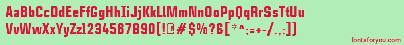 CasestudynooneLtBlack Font – Red Fonts on Green Background