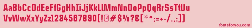 CasestudynooneLtBlack Font – Red Fonts on Pink Background