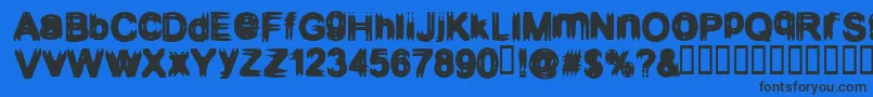 フォントConfiguration9 – 黒い文字の青い背景