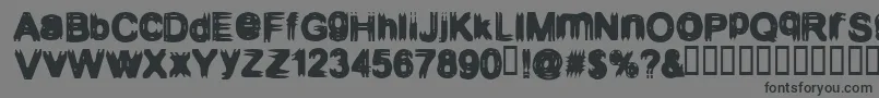 Configuration9 Font – Black Fonts on Gray Background