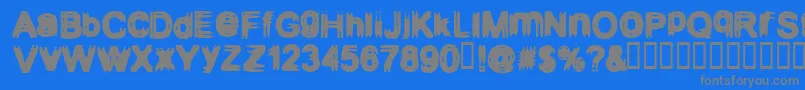 Configuration9 Font – Gray Fonts on Blue Background