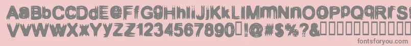 Configuration9 Font – Gray Fonts on Pink Background