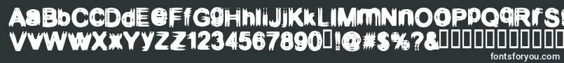 Шрифт Configuration9 – белые шрифты на чёрном фоне