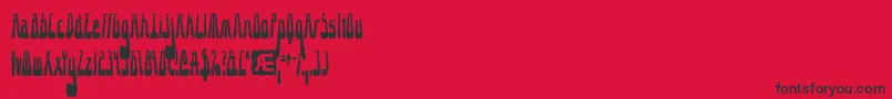 10.15SaturdayNightRBrk Font – Black Fonts on Red Background