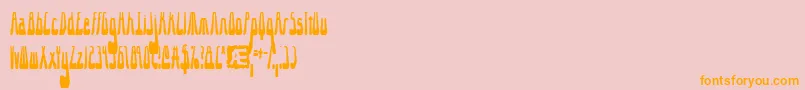 10.15SaturdayNightRBrk Font – Orange Fonts on Pink Background