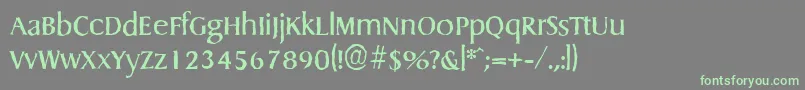 Шрифт DragonantiqueRegular – зелёные шрифты на сером фоне
