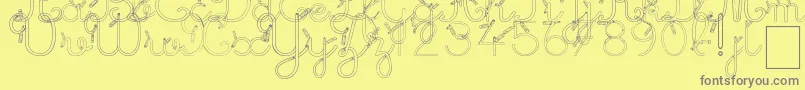 Подробнее о шрифте MaternellecolorCreuse Шрифт MaternellecolorCreuse – серые шрифты на жёлтом фоне