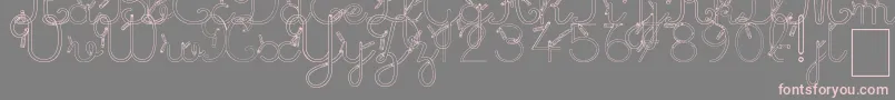 MaternellecolorCreuse Font – Pink Fonts on Gray Background