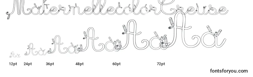MaternellecolorCreuse Font Sizes