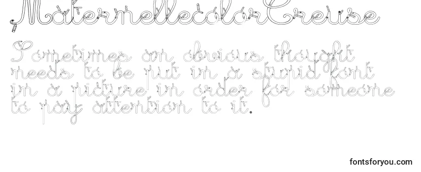 Шрифт MaternellecolorCreuse