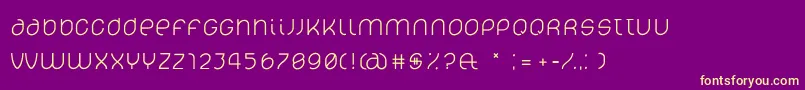 Шрифт LelimLight – жёлтые шрифты на фиолетовом фоне