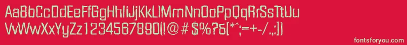 DiamanteantiqueRegular Font – Green Fonts on Red Background