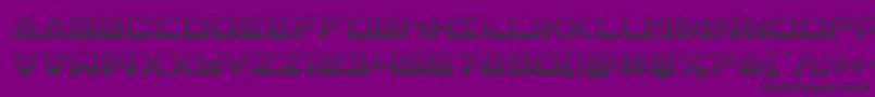 Transamericagrad-fontti – mustat fontit violetilla taustalla