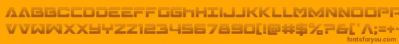 Transamericagrad Font – Brown Fonts on Orange Background