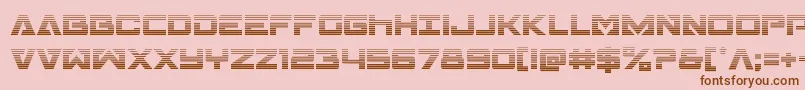 Transamericagrad Font – Brown Fonts on Pink Background