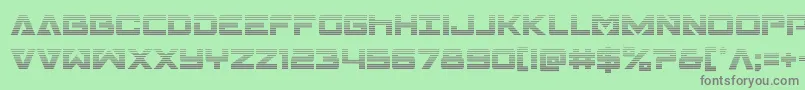 Transamericagrad Font – Gray Fonts on Green Background