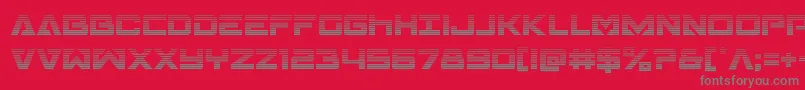 Transamericagrad Font – Gray Fonts on Red Background