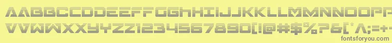 Transamericagrad Font – Gray Fonts on Yellow Background