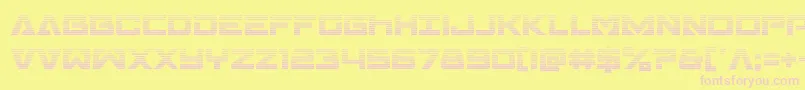 Transamericagrad Font – Pink Fonts on Yellow Background
