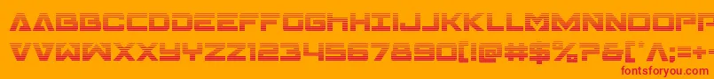 Transamericagrad Font – Red Fonts on Orange Background