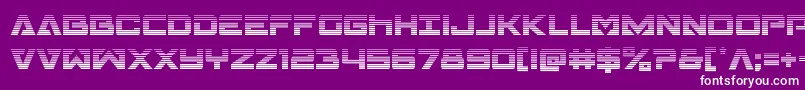 Transamericagrad Font – White Fonts on Purple Background