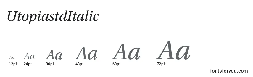 UtopiastdItalic Font Sizes