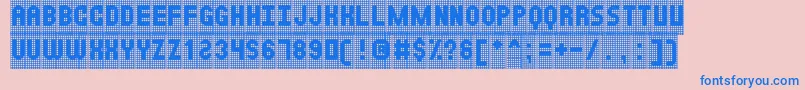 NewsBoardSt Font – Blue Fonts on Pink Background